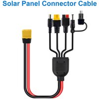 XT60 Connector to 4 5 In 1 Adapter Cord DC5521 7909 8020 Anderson XT60 Cable Splitter for Portable Power Solar Panel RC Battery