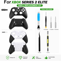 For Xbox Elite Series 2 Controller Shell Anti-slip Grip Front Back Housing DIY Replacement Repair Parts with Tools