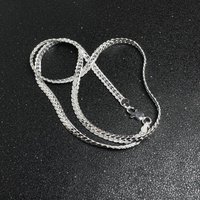 925 Silver 5MM 20-60cm Man Side Chain Necklace For Women Fashion Hip Hop Geometric Accessories Jewelry Gifts