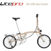 AliExpress NONE Litepro Aluminum Alloy Frame 16inch Foldable Bicycle 5 Speed Tri-fold S5 Folding Bike