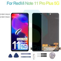 For RedMi Note 11 Pro + 5G LCD Display Screen 21091116UG, 21091116UC For RedMi Note 11 Pro Plus 5G Touch Digitizer Replacement