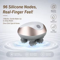 Electric Scalp Massager IPX7 Waterproof 3 Levels Vibration Head Massager 6 Modes Relax Fatigue Wireless Portable Body Massage To
