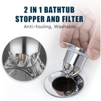 Pop-Up Drain Filter Plug - Press Bounce Basin Bath Shower Sink Hair Extension Kitchen Bathroom Hardware Accessory
