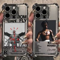 Popular rapper Travis Scott Cactus Jack Plating Phone Case For iPhone 17 16 15 14 13 12 11 Pro Max X XR XSMax 7 8 Mini Air Plus