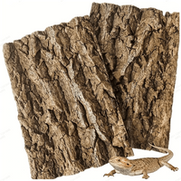 1 pack of reptile sun drying ramp with hidden cave natural design, suitable for lizards, frogs, snakes, spiders, turtles, hermit
