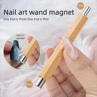 Cat Eye Nail Polish Magnet Cateyes Magnet Double End Nail Cat Eye Tool Strong Nail Magnet Round for Nails CXB07