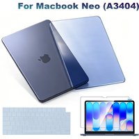 Laptop Case For MacBook Neo Case 13 inch 2026 Model A3404 with A18 Pro Chip, 3 in 1 Kit Ultra-Thin Exact-Fit Scratches