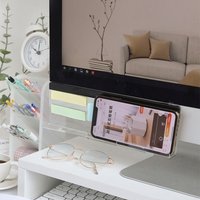 Desktop Storage Monitor Message Memo Board Desk Organizer Transparent Message Board Minimalism Acrylic Notes Board Stationery