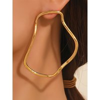 LATS Exaggerated Irregular Geometric Lines Earrings for Women Shape Simple Fashion Jewelry Accessories Wholesale