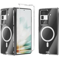 For Honor Magic V6 V5 V3 V2 VS2 VS3 Case Hard PC Clear Magnetic Shockproof Full Cover Hinge Protection Transparent Phone Shell