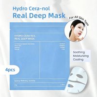 Korean Skincare Hydro Cera-nol Real Deep Mask,Hydrating Overnight Hydrogel Face Mask 4pcs,Sunburn Relief,Soothing,Moisturizing