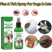 100ml Pet Flea and Tick Spray Flea Killer Itching Relief Insect Repellent Liquid for Cats Dogs Mite Lice Killer Pet Skin Care