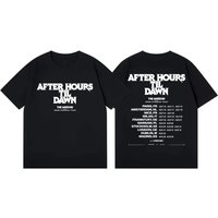 Fashion Hip Hop Short Sleeve T-shirt The Weeknd After Hours Til Dawn Tour 2026 Merch T-shirts Men's Women Casual Cotton T Shirts