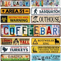 Retro Metal Signs Instagram Style Coffee Bar Street Signs Amusement Park Scenic Retro Road Signs Country Retro Decorative