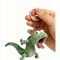 2026newFunny beaver transforming into a mint green lizard, a super cute and fun plush toy, a soft 3D plush.