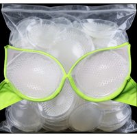 1pair Silicone Gel Bra Inserts Breathable and Reusable Breast Enhancers Pads Clear Push Up Breast Cups Increase Your Cup Size
