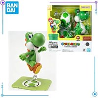 In Stock Bandai Super Mario Model Kit S.H.Figuarts Yoshi Action Figures Desktop Decoration Model Toys Anime Characters