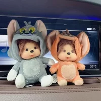 Monchhichi 15cm Dolls Blind Box Keychain Bag Pendants Hand Puppet Vinyl Plush Toys Tom&Jerry Girl Originality Gifts Decoration
