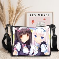 Anime Crossbody Bag Nekopara Handbag, Large Capacity Shoulder Bag, Reusable For Daily Commuting