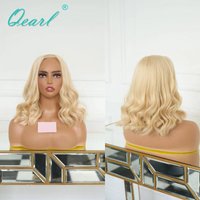 Real Natural Human Hair Wig 613 Blonde Loose Wave U Part Wigs for Lady Women Easy to Wear Honey Colored V Part Wig Glueless