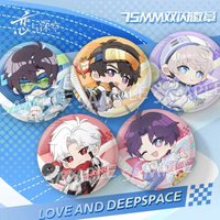 Skiing Game Love and Deepspace Badge Xavier Zayne Rafayel ralayo Sylus Caleb Brooch Ita Bag Ornament Desk Display Collection