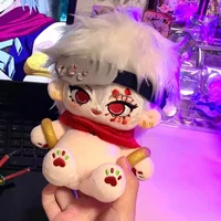 20cm Demon Uzui Tengen Anime Game Cute Plush Cosplay Cotton Stuffed Doll Body Dress UP Plushie Toys Pillow Mascot Xmas Gifts