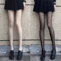 Sexy Women Pantyhose Tights Seamless Sexy Lace Mesh Fishnet Pantyhose Female Hosiery Summer Nylon Polka Dot Print Tight Stocking