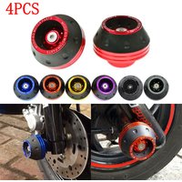 4PCS Universal Motorcycle Wheel Protection Crash Cups Colorful Motorbike Crash Protector Motocross Damping Cups Moto Accessories
