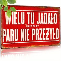 Vintage Metal Sign, Polish Street Style House Number Sign, Retro TV Show/Address Indicator Sign, Suitable for Hallways, Rooms