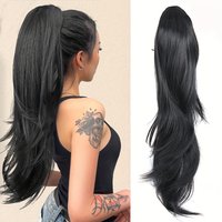 24Inch Drawstring Synthetic Natural Wave Ponytail Hair Extensions Wrap hair extensions ponytail hair extension for wo