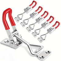 1pcs Adjustable Toggle Clamp Latch Heavy Duty Toggle Latches Holding Capacity Pull Latch Clamp For Smoker Lid Jig Tool Box Cas