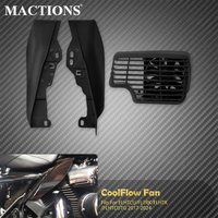 Motorcycle CoolFlow Fan Air Deflector Mid Frame with Cooling Fan For Harley Touring 2017-2024 Electra Road Glide Limited FLTRK