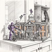 Neues Luxus-Heldenhaus, Hero Base X, Spezialangriffsteam, Kommandozentrum, Mutant-Duell-Spielzeug, Weihnachts- oder Geburtstagsgeschenk
