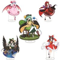 16CM Anime Touhou Project Hakurei Reimu Kirisame Marisa Izayoi Sakuya Kochiya Sanae Cos Acrylic Figure Stand Ornaments Gifts
