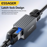 Essager RJ45 Connector 10Gbps Network Extender Extension For Cat8 Cat7 Cat6 Ethernet Cable Adapter Female to Female Adapter
