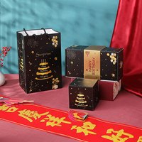 New 10pcs Folding Explosion Surprise Gift Boxes Black Gold Bounce Surprise Gift Box Bouncing Box Valentine's Day Gift