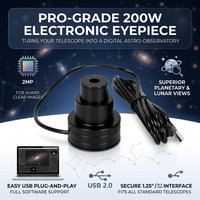 2MP USB Digital Electronic Eyepiece Camera for Astronomical Telescope 200W Pixel CMOS Sensor Fits 1.25" Interface