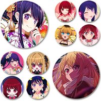 Ai Hoshino Ruby Hoshino Akane Kurokawa Cartoon Figure Badge Anime Cute Cosplay Exquisite Enamel Pins for Backpack Clothes Gifts