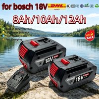 8Ah 10Ah 12Ah for Bosch 18V Battery EU Stock BAT618 BAT609 GBA18V80 for GDR 18V-215 GSB 185-LI with BMS protection