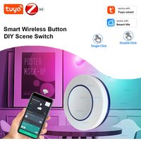 Tuya Smart Zigbee Scene Button Switch Smart Life Wireless Push Switch Remote on Off Key Controller Automation Scenario Switch