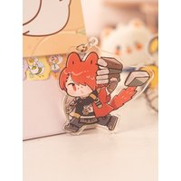Final Fantasy XIV FF14 Pendant Keychains Emet-Selch Cartoon Anime Pendant Keyring Jewelry Decoration Backpack Accessories