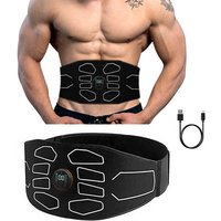 EMS Waist Abdominal Trainer Belt Muscle Stimulator Abs Muscle Toner Display Fat Burn Body Slimming Weight Loss Fitness Massage