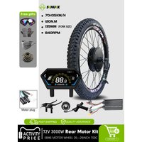 AliExpress schuck 72V 3000W Electric bicycle Conversion Kit MTX Tire Brushless Gearless Rear hub Motor Wheel for mountain bike Kit 26/27.5/29inch