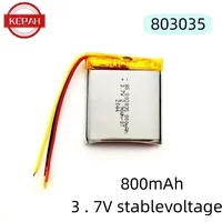 803035 3.7V 800mAh Lithium Polymer Lipo Rechargeable Battery For MP3 MP4 MP5 GPS Mobile Phone Camera Bluetooth Headset Speaker