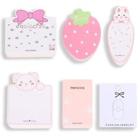 50pcs Cute Girls Hairclips Hairpin Display Cards Rabbit Pattern Tag for DIY Hair Jewelry Display Packaging Card Retail Tag