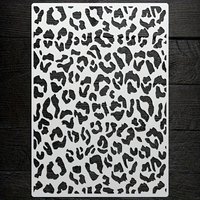 A4 29 *21cm leopard print DIY Stencils Wall Painting Scrapbook Coloring Embossing Album Decorative Paper Card Template,wall