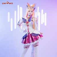 IN STOCK UWOWO Star Guardian Ahri Cosplay Game K/DA Ahri Xayah Akali Kaisa Cosplay Halloween Costumes
