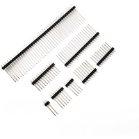 10PCS 2.54mm Single Row Male Connector PCB Board Pin Header Long 13/15/17/19/21/25mm 2p 3p 4p 5p 6p 8p 10p 15p 30p 40p Copper