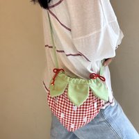 Women's Shoulder Bag Japanese Cute Funny Strawberry Kawaii Sweet Large Capacity Portable High-quality Luxury Brand Crossbody Bag