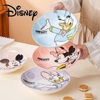 8inch Disney Ceramic Plate High-quality Cartoon Disc Mickey Household Vegetable Plate Heat Resistant Microwave Oven Available